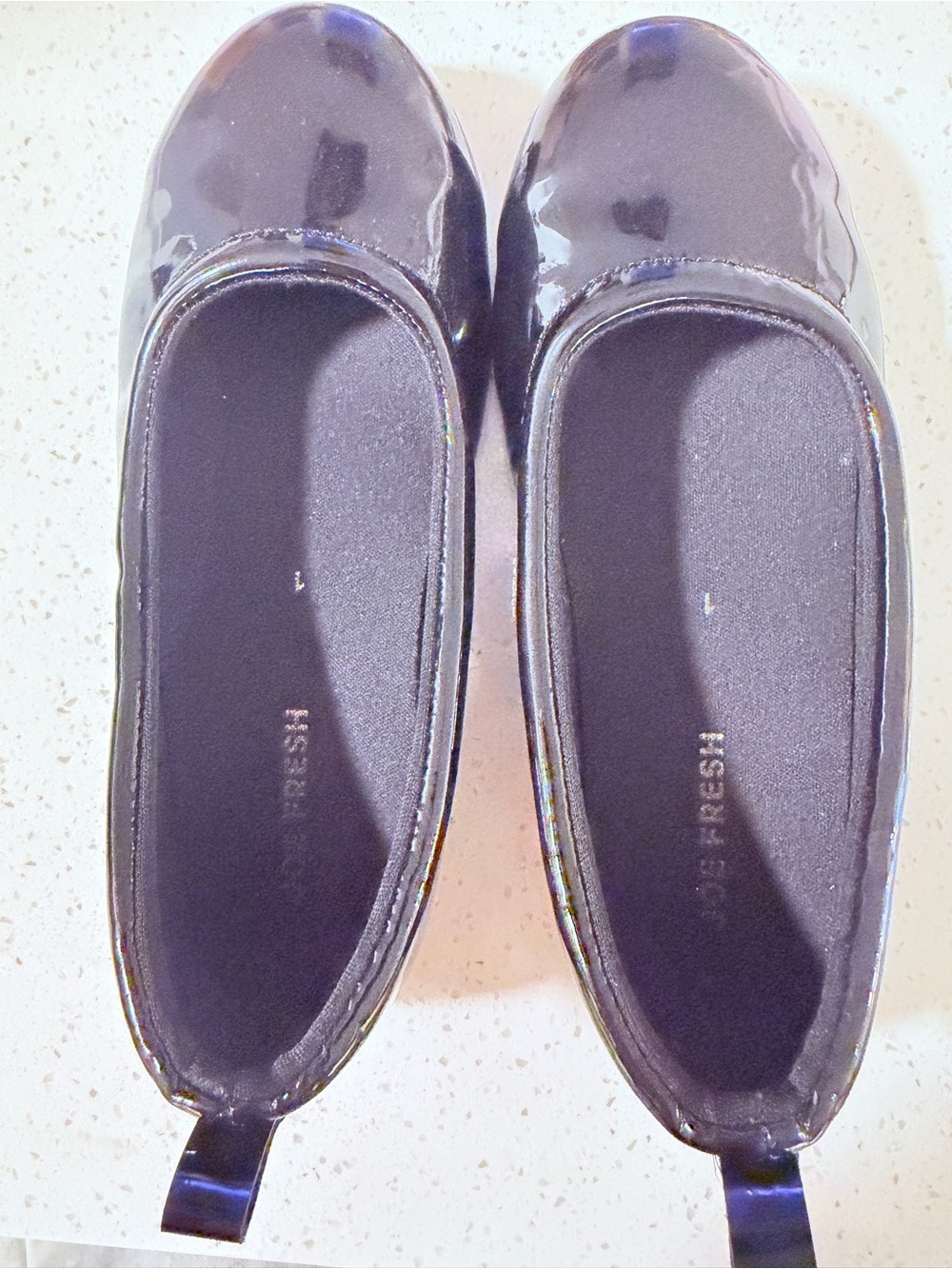 Joe Fresh Black Patent Girls' Slip-On Mary Jane Flats